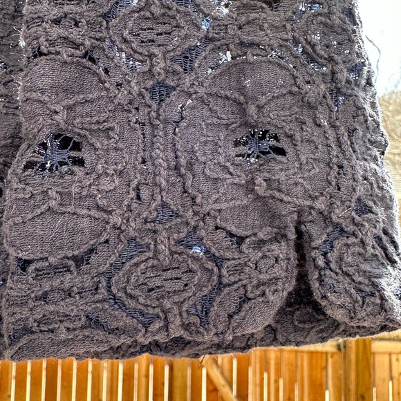 Anthropologie Tabitha Delphinium Knit Lace Blazer Navy Blue Wedding Summ… - Picture 7 of 10